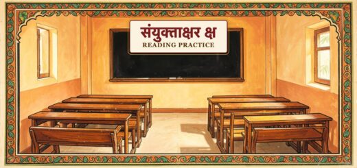 Hindi Reading Practice- Conjunct letter "क्ष"