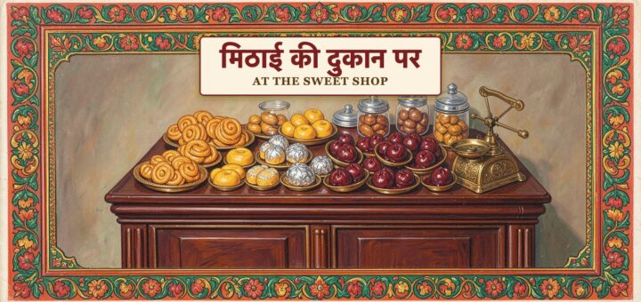 Mithaai ki dukaan par
