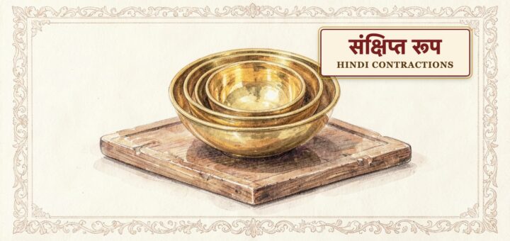 Hindi contractions
