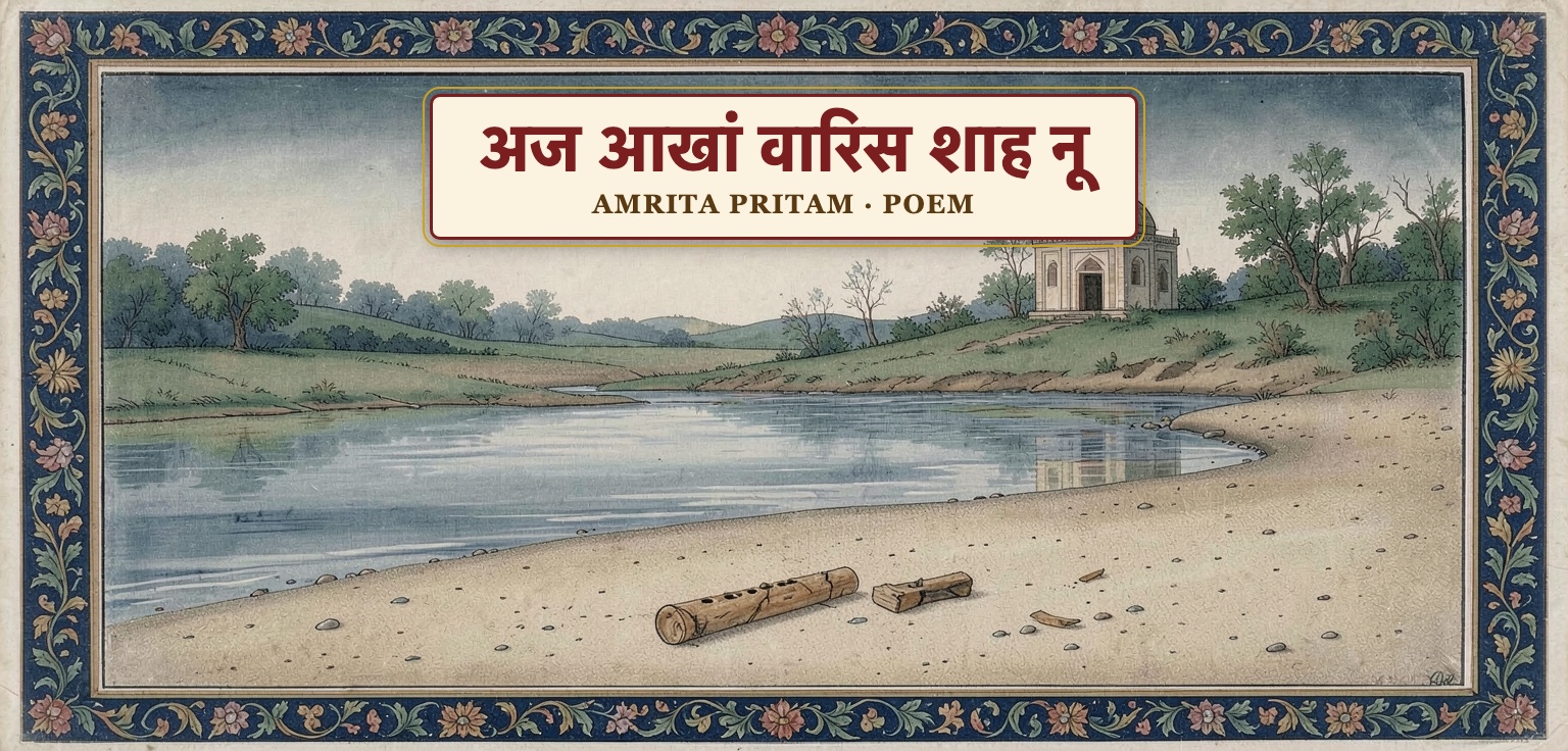 Poem- अज आखां वारिस शाह नू - अमृता प्रीतम