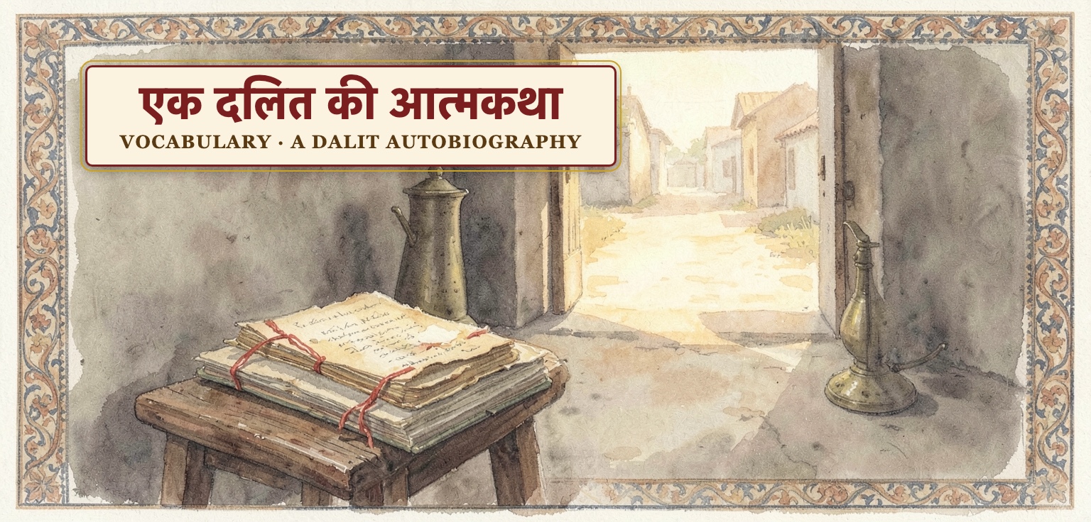 शब्दावली — एक दलित की आत्मकथा